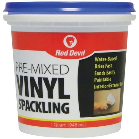 Red Devil Spackling Compound Off-White, Off-White, 1 qt Tub 0534