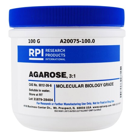 Rpi Agarose 3:1, Molecular Biology Grade, 100 Grams A20075-100.0