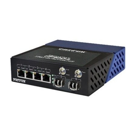 Patton Electronics Fiberplex Light Industrial 6 Port 10/100/1000 Ethernet Switch FP1004E/2L22/EUI