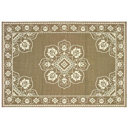 Oriental Weavers Marina Indoor Outdoor Outdoor Oriental Rectangle Area Rug, Tan - 7 ft. 10 in. x 10 ft. 10 in. M7764J240330ST