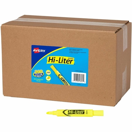 Avery Hi-Liter Value Pack Desk-Style Hi, PK200 24130