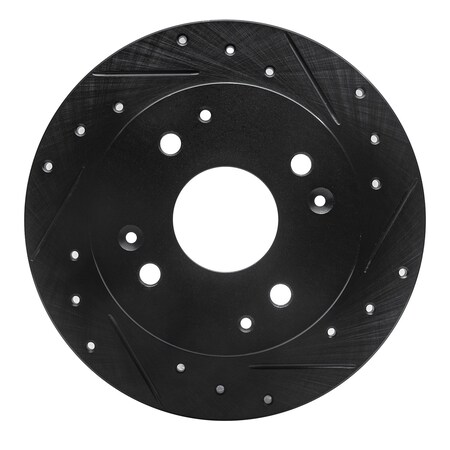 Dynamic Friction Co DFC Brake Rotor - Drilled and Slotted - Black 633-59019R