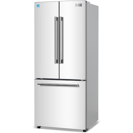 Black&Decker 16.0 French Door Refrigerator with handle and Ice maker-White BRF1600GIMW