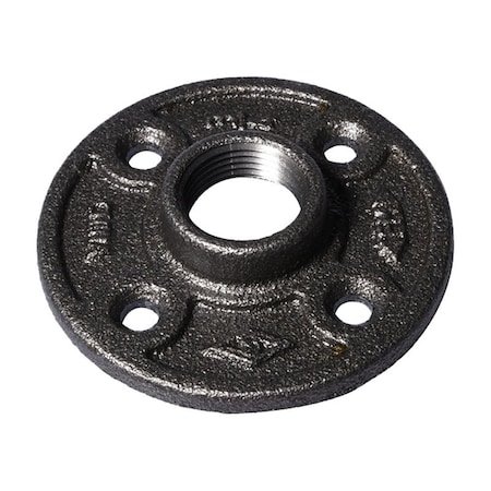 Prosource Floor Flange, 3/4 in, 3.4 in Dia Flange, FIP, 4-Bolt Hole, 0.28 inch 7 mm Dia Bolt Hole 27-3/4B