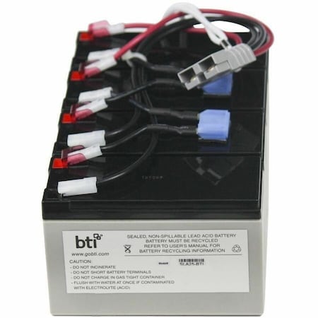 Battery Technology BTI Replacement Battery RBC25 for APC - UPS Battery - Lead Acid - 12 V DC - Lead Acid RBC25-SLA25-BTI