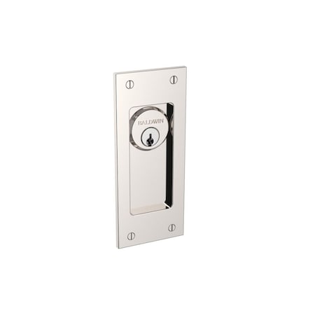 Baldwin Keyed Entry Sliding Door Locks Lifetime Bright Nickel PD006.055.ENTR