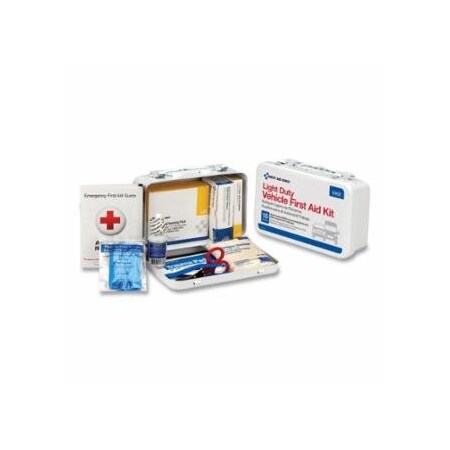 First Aid Only 10 Person Vehicle First Aid Kit, Weatherproof Steel Case 579-6400
