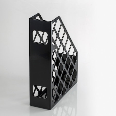 Officemate Magazine File, Black, Plastic OIC26082