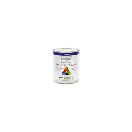 True Value Premium Decor White Satin Enamel Paint, Qt. PDL3-QT