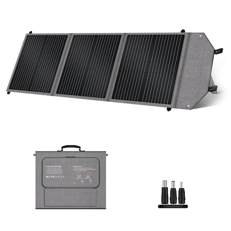Wrightmaster 100-Watt 1.6 ft. Monocrystalline Folding Solar Panel, 22% Efficiency, IP67, Built-In Protection ZR-SP100-N
