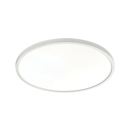 Afx Edge Round, LED Flush Mount - 20in W - 0-10V (120-277V)/ TRIAC/ELV (120V) Dimmer Compatible, White EGRF2030LAJUDWH