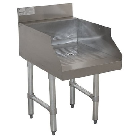 Advance Tabco Stainless Underbar Recessed Drainboard CR-GS-18