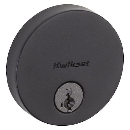 Kwikset Signature Series 258 RDT 514 SMT Deadbolt, 1 Grade, Keyed Key, Zinc, Iron Black, 238 258 RDT 514 SMT C