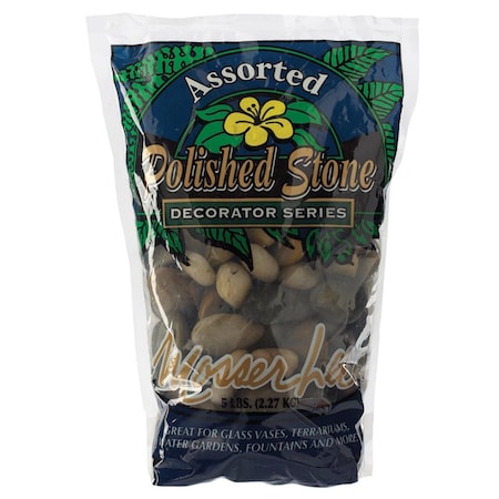 Mosser Lee 1162 5 lbs Stone Decorative Soil Cover, Assorted 9287343