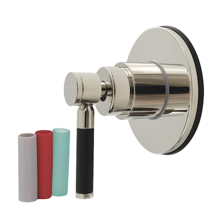 Kingston Brass Single-Handle Six-Way Diverter Valve with Round Trim Kit, Polished Nickel KS4036DKL