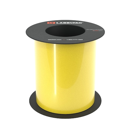 Labeltac Safety Grade Reflective Label Supply 6in x 75ft LT9, Yellow LT601SGRF-C
