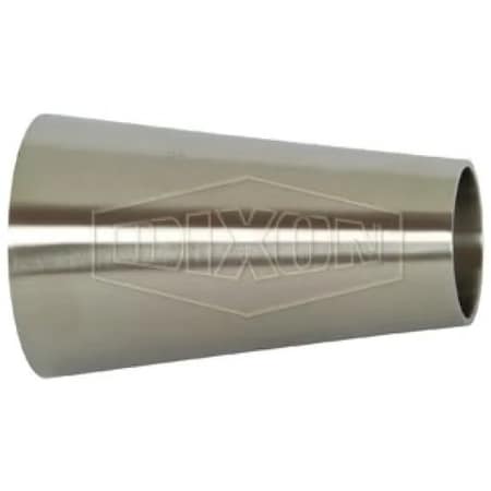 Dixon Concentric Weld Reducer, 8 x 6 in, 304 SS, Domestic B31W-G800600P