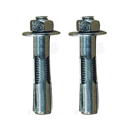 Crimson Concrete Expansion Anchors, 2PK HE382