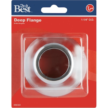 Do It Best 1-1/4 OD Chrome Plated Bell Flange DIB58PC