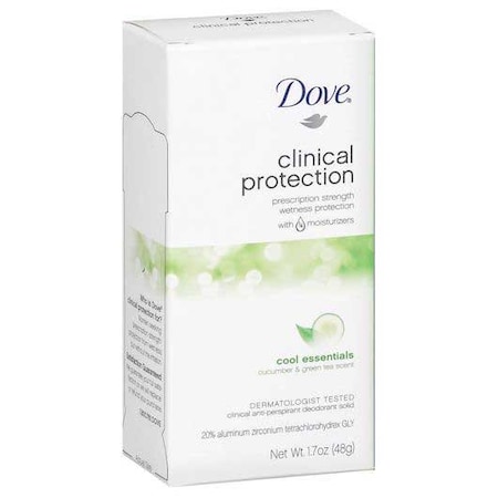 Dove Clinical Protection Cool Essential Antiperspirant and Deodorant, 1.7 Ounce, 24PK 878
