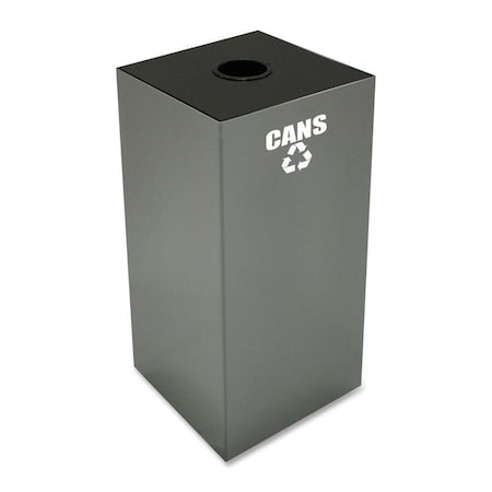 Witt Industries 32 gal Square Slate, Metal 32GC01-SL