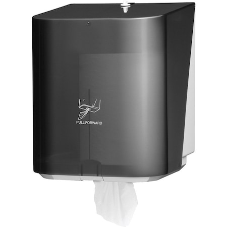 Kimberly-Clark Professional In-Sight Sr. Center-Pull Dispenser, 10.65w x 10d x 12.5h, Smoke/Gray 09335