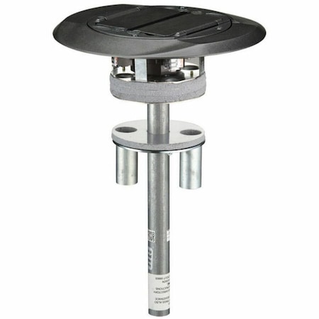 Hubbell Wiring Device-Kellems Poke-Through Box, 27 cu in, Wiring Box Type, 1 Gang, Steel, Round Shape S1PT4X4BL