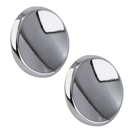 Brixwell Round Metal Kitchen Cabinet Knob 1-1/2 in Dia Polished Chrome Pair BX2PK341326