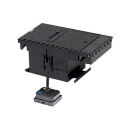 Wiremold Box Cover, Plastic, Duplex Receptacle Cover Type XB814C520BK