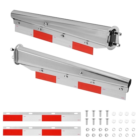 Vevor Straight Spring Loaded Mud Flap Hangers for Semi Truck 2-1/2" Bolt Spacing PN-3-C-001-CH