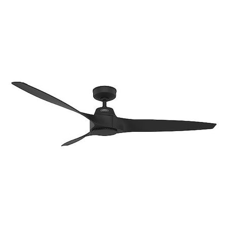 Hunter Ceiling Fan, Black, 60 in Dia, 3 Blade 52997