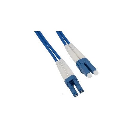 Cable Wholesale LC/UPC Armored Fiber Optic Patch Cable, 3.0mm, Single-mode Duplex, YOFC, LSZH, Blue jacket, 15 LCLC-71015