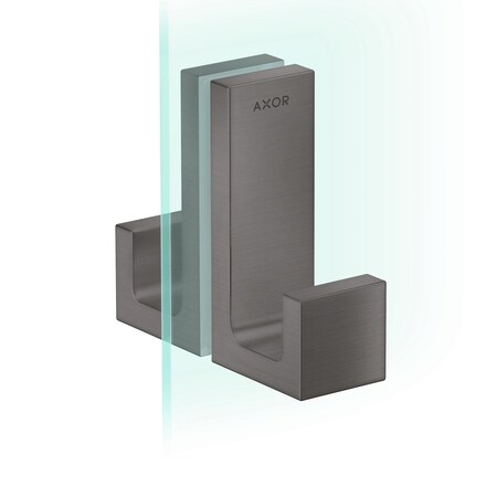 Axor Universal Rectangular Shower Door Handle in Polished Black Chrome 42639330