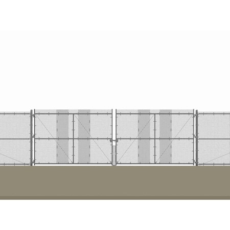Razor Ribbon Atkore Minimum Security Fence Double Gate Kit, 8 ft H x 24 ft W, Hardware Included 805821