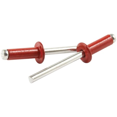 Allstar Performance Small Head Aluminum Rivet, Red, 250PK ALL18122