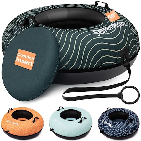 Serenelife 40 in Snow Tube for Sledding SLSNTU40GN