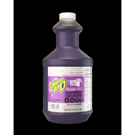 Sqwincher Sugar Free Sports Drink Mix Liquid Concentrate 64 oz., Grape 159050103
