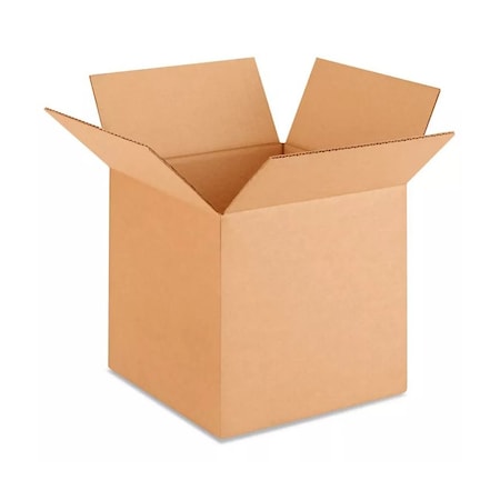 Bcp 10 in x 10 in x 10 in Shipping Box, Kraft, Corrugate, Single Wall, 32 ECT 101010