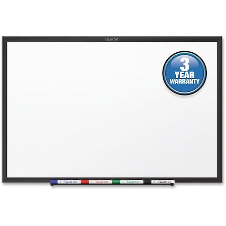 Quartet Mfg. Quartet, CLASSIC SERIES TOTAL ERASE DRY ERASE BOARD, 72 X 48, WHITE SURFACE, BLACK FRAME S537B