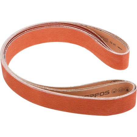 Grizzly 2" x 72" Ceramic Sanding Belt, 120 Grit, 5PK T32053