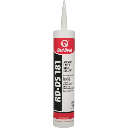 Red Devil RD-DS 181 10.1 Oz. Acrylic Latex Duct Sealant Gray 0846DS