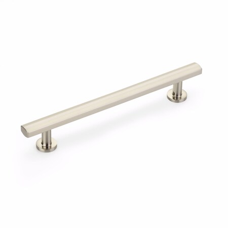 Schaub 6in Center to Center Heathrow Cabinet Pull Brushed Nickel Finish 554-BN