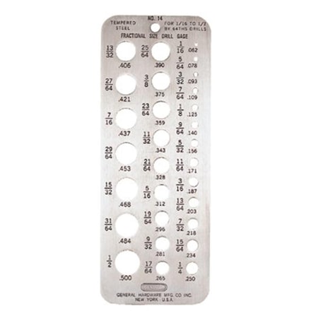 Keen 116 Inch To 12 Inch Drill Gage KE112849