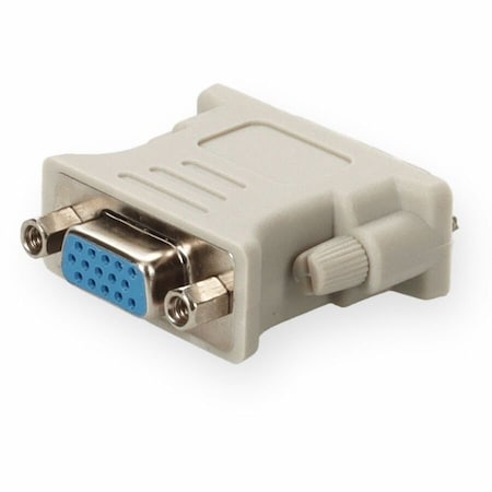Add-On Addon Of Dvi-I 29 Pin Male To Vga Female White Adapter, PK5 DVII2VGAW-5PK