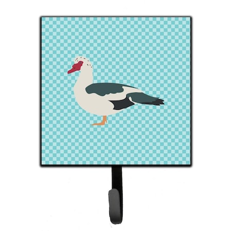 Carolines Treasures Muscovy Duck Blue Check Leash or Key Holder BB8038SH4