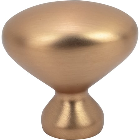 Designperfect 1-1/4 Overall Length Oval Cabinet Knob, Champagne Bronze/Gold DPA-B7KCBZ
