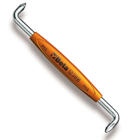 Beta 1238B PH #3 x PH #4 Offset Screwdriver for Cross Head Phillips Screws 1238B 3-4