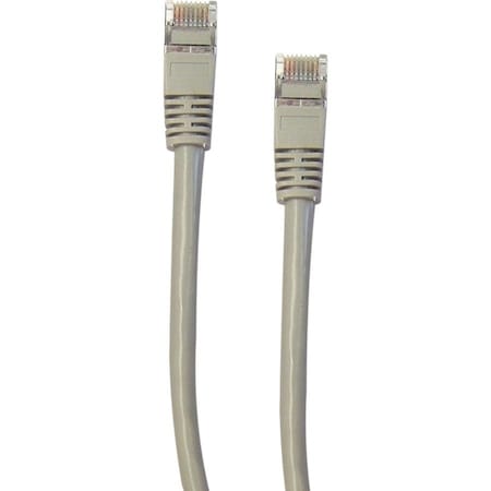 Cable Wholesale Shielded Cat5e Gray Copper Ethernet Cable, F/UTP, Snagless/Molded Boot, POE Compliant, 100 foot 10X6-521HD