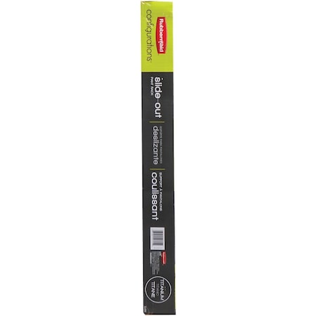 Rubbermaid Configurations Titanium Sliding Pants Rack FG3J0602TITNM