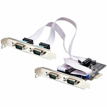 Startech.Com 4-PORT SERIAL PCIE CARD, QUAD-PORT PCI EXPRESS TO RS232/RS422/RS485 DB9 SERIAL CARD, PS74ADF-SERIAL-CARD